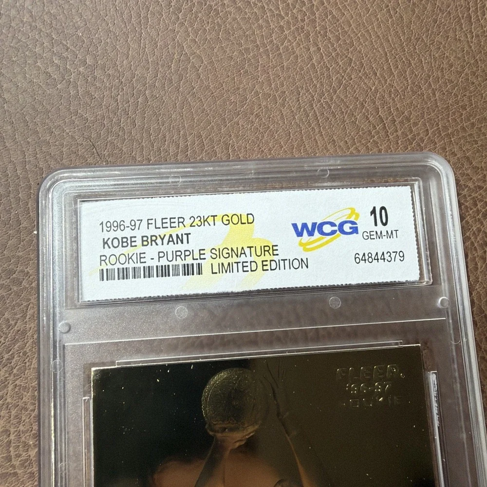1996-97 Kobe Bryant SIGNED Rookie Card Limited Edition 23kt Gold Gem Mint 10